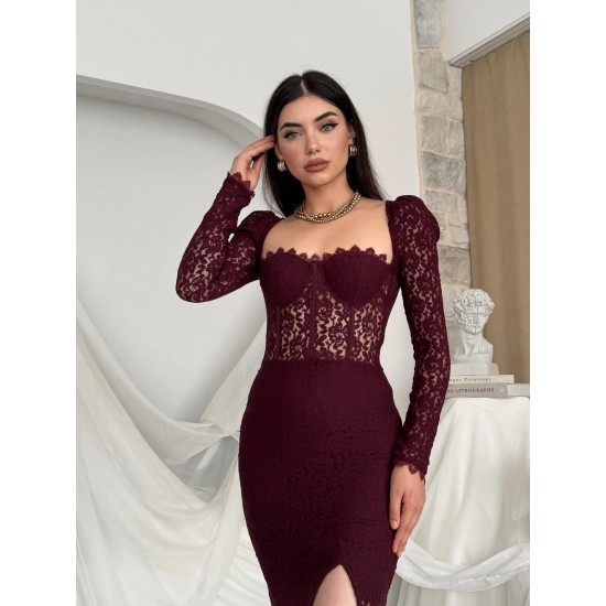 M00277-MÜRDÜM MÜRDÜM ELBİSE