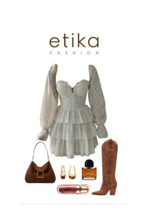 M00294-EKRU Ecru DRESS