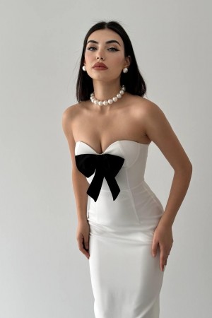 M00295-BEYAZ Beyaz DRESS