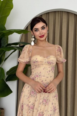 M00330-BEJ Bej DRESS