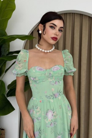 M00330-YEŞİL Yeşil DRESS