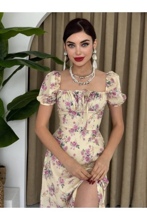 M00341-BEJ Bej DRESS