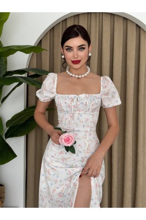 M00341-BEYAZ Beyaz DRESS