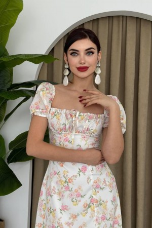 M00341-EKRU Ecru DRESS