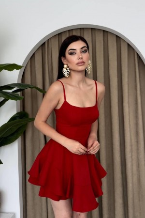 M00344-KIRMIZI Kırmızı DRESS