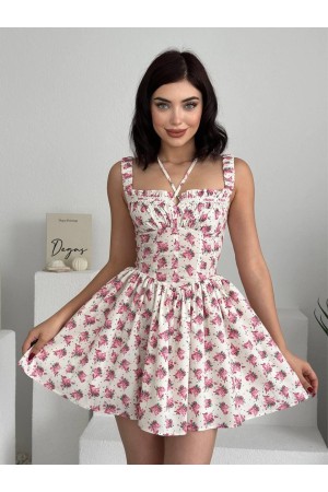 "M00353-ÇİÇEK DESEN" "ÇİÇEK DESEN" DRESS