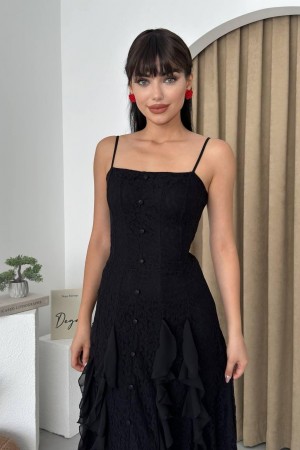 M00408-SIYAH Siyah DRESS