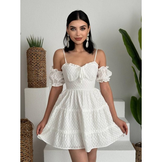 M00409-BEYAZ Beyaz DRESS