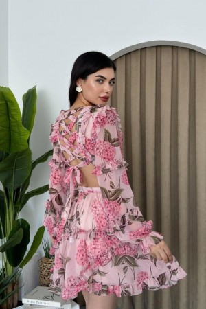 M00411-PUDRA Pudra ELBİSE