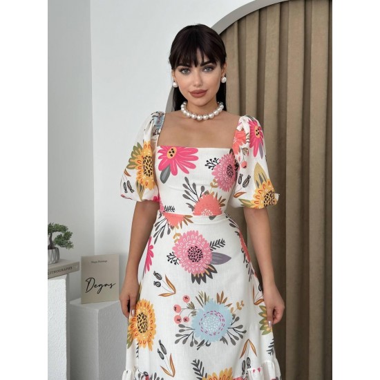 M00424-BEYAZ Beyaz DRESS