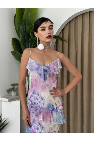 M00429-LILA Lila ELBİSE