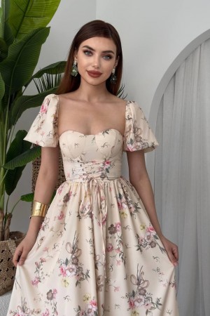 M00430-BEJ Bej DRESS