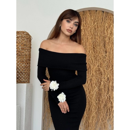 M00436-SIYAH Siyah DRESS