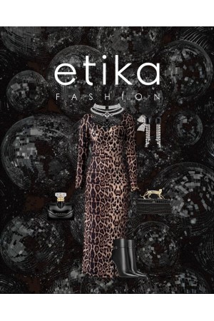 M00447-LEOPAR Leopar ELBİSE