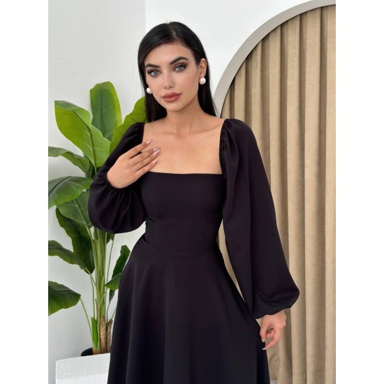 M00453-SIYAH Siyah DRESS