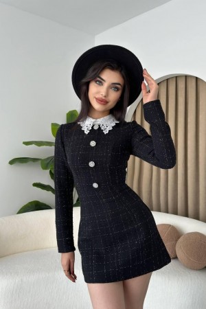 M00473-SIYAH Siyah DRESS