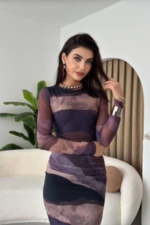 M00489-MÜRDÜM MÜRDÜM ELBİSE