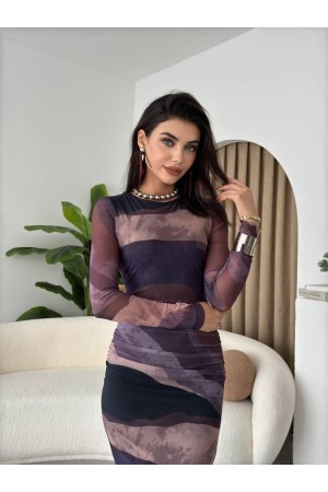 M00489-MÜRDÜM MÜRDÜM ELBİSE