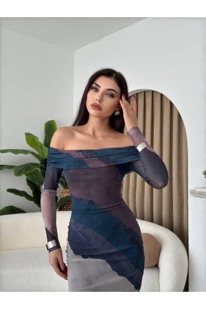 M00494-HAKI haki ELBİSE