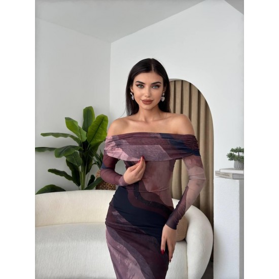 M00494-MÜRDÜM MÜRDÜM ELBİSE