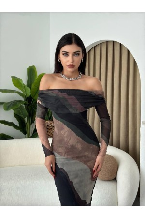 M00494-VIZON Vizon ELBİSE