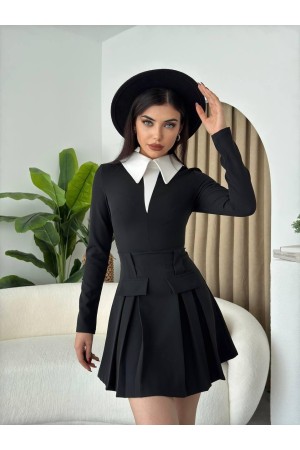 M00500-SIYAH Siyah ELBİSE
