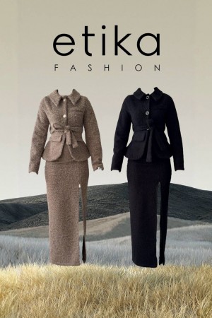 M00520-SIYAH Siyah ELBİSE