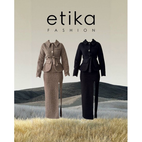 M00520-SIYAH Siyah ELBİSE