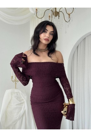 M00523-MÜRDÜM MÜRDÜM ELBİSE