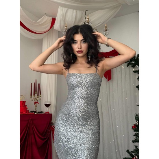 M00525-GRİ Gri DRESS