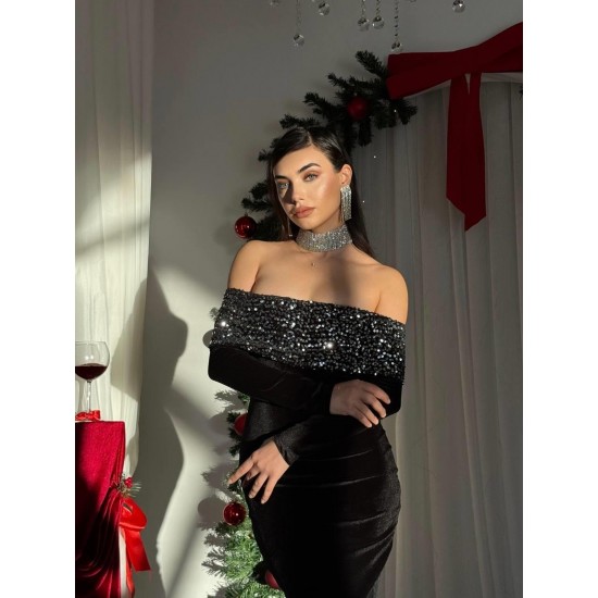 M00533-SIYAH Siyah DRESS