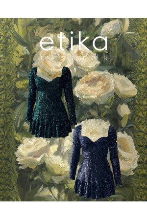 M00538-LACİVERT LACİVERT ELBİSE