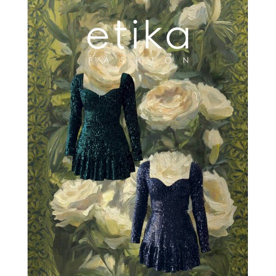 M00538-LACİVERT "NAVY BLUE" DRESS