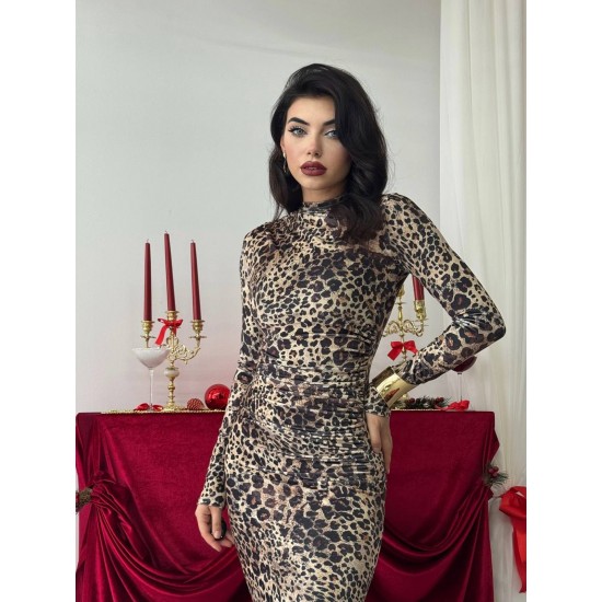 M00541-LEOPAR Leopar ELBİSE