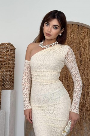 M00569-BEJ Bej DRESS