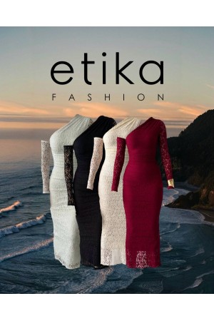 M00569-BEYAZ Beyaz ELBİSE