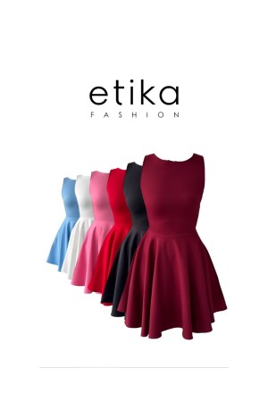 M00585-PEMBE Pembe ELBİSE