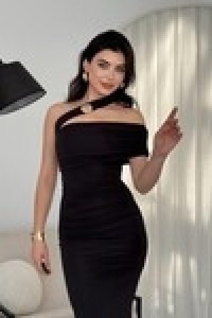 M00595-SIYAH Siyah ELBİSE