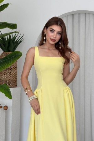 M00597-SARI Sarı DRESS