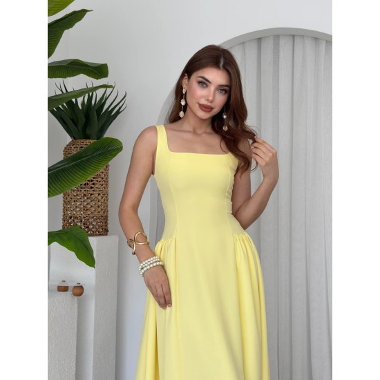 M00597-SARI Sarı DRESS