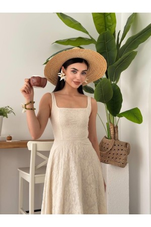 M00603-BEJ Bej DRESS