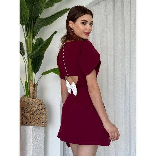 M00607-BORDO Bordo DRESS