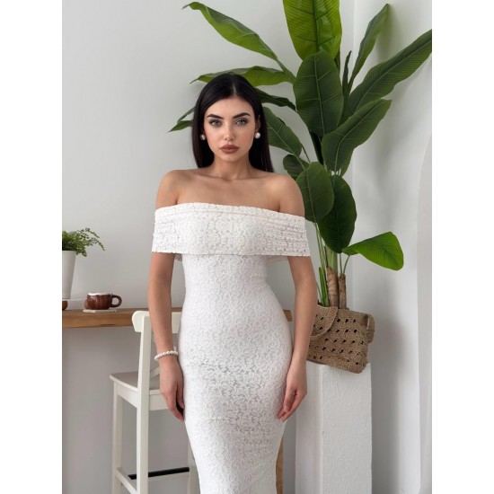 M00617-BEYAZ Beyaz DRESS