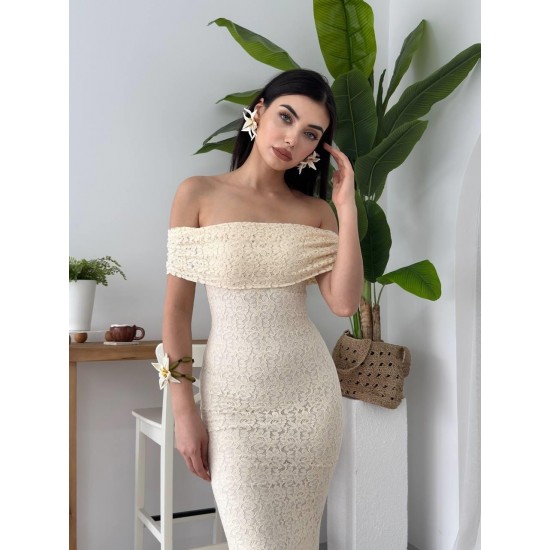 M00617-EKRU Ecru DRESS