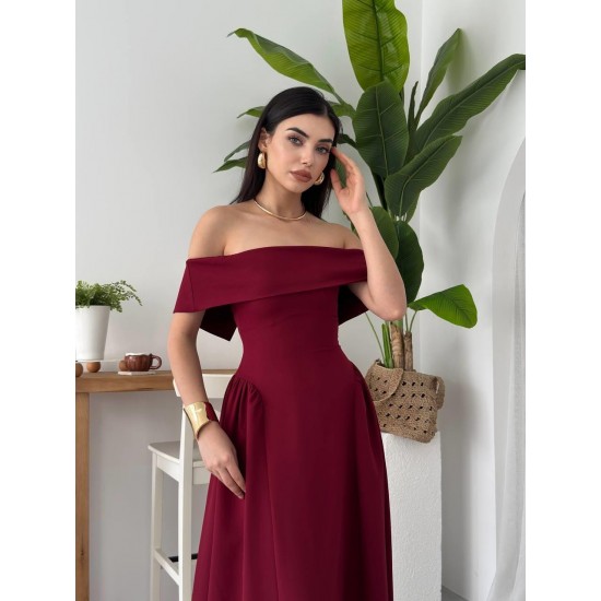 M00618-BORDO Bordo DRESS