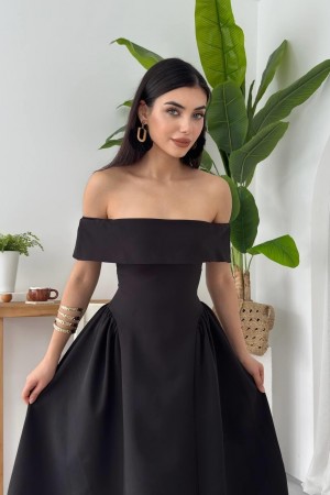 M00618-SIYAH Siyah DRESS