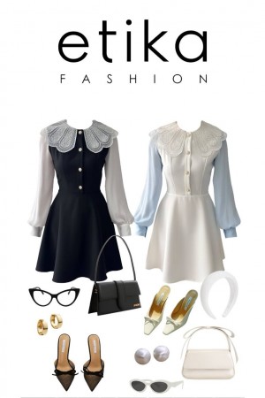 M00619-BEYAZ Beyaz ELBİSE