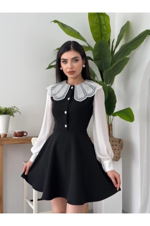 M00619-SIYAH Siyah DRESS