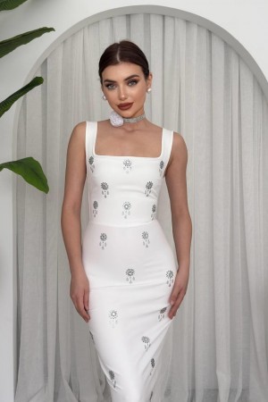 M00625-BEYAZ Beyaz DRESS