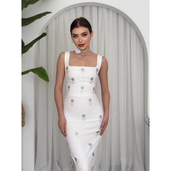 M00625-BEYAZ Beyaz DRESS